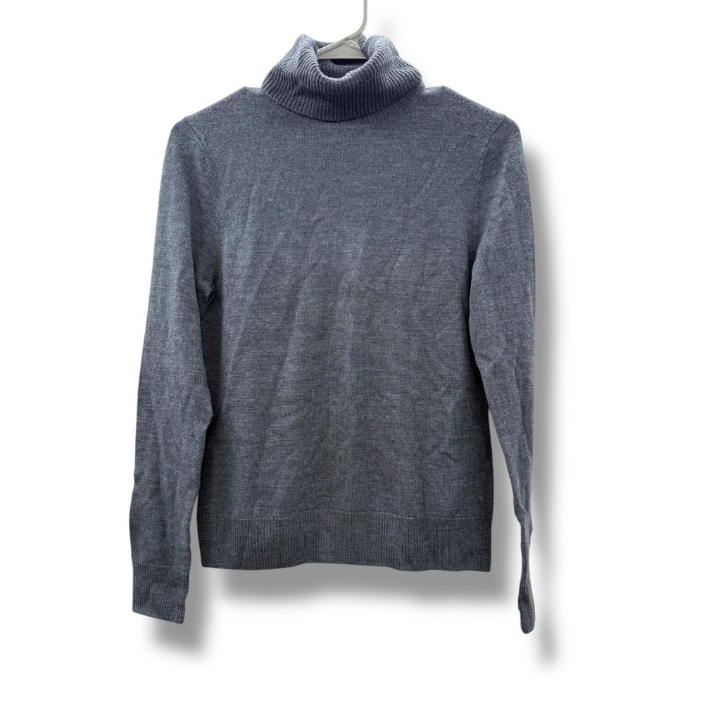 Brooks‎ Brothers NWT Saxon Wool Turtleneck Sweater Small Gray Classic READ